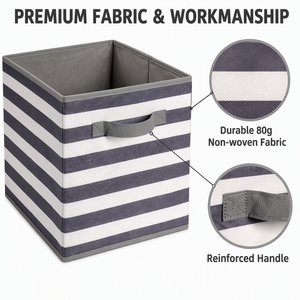 <span class=keywords><strong>Boîte</strong></span> de rangement <span class=keywords><strong>en</strong></span> tissu non tissé imprimé 80g, pliable, <span class=keywords><strong>en</strong></span> forme de cube de 30 cm, avec carton de 2,0 mm pour armoire – Vente <span class=keywords><strong>en</strong></span> gros - Product Image 5