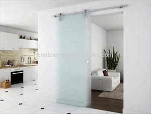 Modern Elegant Round Back-to-Back Barn Door Handle Pull Knobs, Stainless Steel Glass Door Knobs - Product Image 5