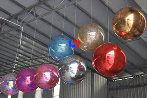 La plus nouvelle luminosité brillance sphère gonflable miroir boule ballon réfléchissant avec taille personnalisée maison jardin ornement décoration - Product Image 5