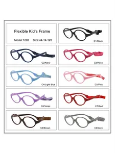 High End Children Safety Flexible Cheap Eye Glass Frames Optical Glasses For Kids Baby Eyeglass Frame 12 OEM Service TR90 Solid