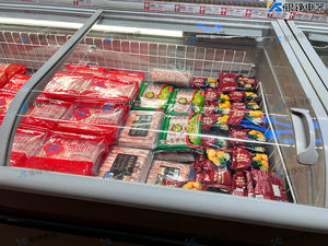 Коммерческая однотемпературная горизонтальная морозильная стойка для хранения, большая емкость, островной шкаф, холодильник для супермаркетов - Product Image 5