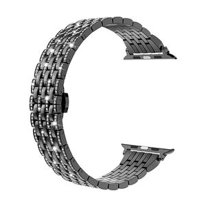 Correa <span class=keywords><strong>de</strong></span> Metal <span class=keywords><strong>de</strong></span> diamante brillante para <span class=keywords><strong>Apple</strong></span> <span class=keywords><strong>Watch</strong></span>, funda <span class=keywords><strong>de</strong></span> PC combinada para correa <span class=keywords><strong>de</strong></span> iwatch y protector <span class=keywords><strong>de</strong></span> parachoques - Product Image 4