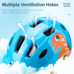 Casco de Bicicleta Multicolor para Niños WEST BIKING, Cómodo, Ligero, Ajustable, Plegable e Integrado - Product Image 3