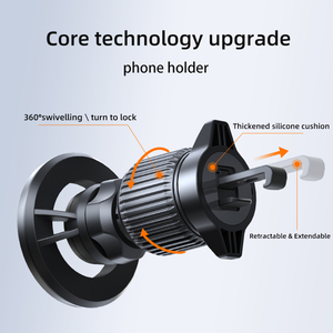 <span class=keywords><strong>Support</strong></span> magnétique pour téléphone portable, rotatif à 360 degrés, avec crochet rétractable, <span class=keywords><strong>support</strong></span> rond pour voiture. - Product Image 2