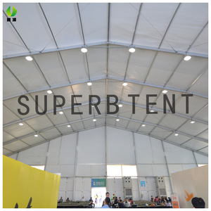Tente d'exposition extérieure en aluminium de grande taille SUPERB TENT, rectangulaire, en Oxford, double couche, imperméable, toutes saisons, pour salons professionnels - Product Image 1