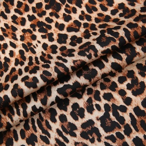 100% Polyester Mô Hình Động Vật In Ruffled Raso Vải Satin Trọng Lượng Nhẹ Dệt Zebra In Kỹ Thuật Số Trên Vải - Product Image 5