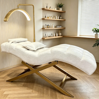 Lit de spa électrique réglable, salon de beauté, meubles en cuir et en métal portables, table de massage pour chambre à coucher, salon, salon de coiffure