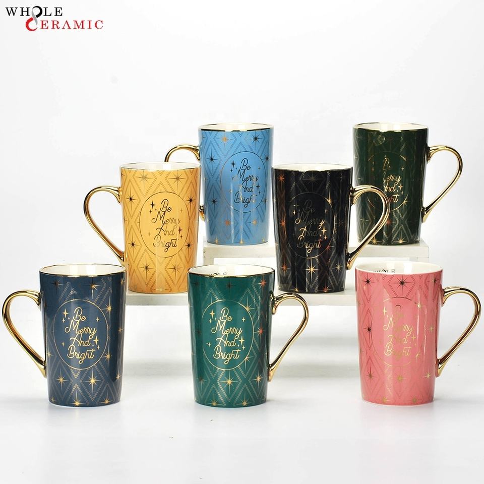 Wholesale Customized Scolorful Glazed Ceramic Coffee Tea Mugs with ...
