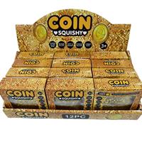 Jouet anti-stress souple en caoutchouc en forme de dollar, en forme de sucre de malt, à rebond lent, paillettes aurorales dorées, best-seller viral