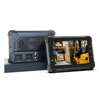 Tablette PC industrielle robuste Android 7 pouces 1000 Nits 4+64 Go avec caméra AHD, RS232, CANBus et détection d'angle mort pour chariot élévateur