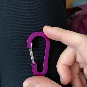 Ztc071 02 Aluminum Alloy Carabiner 5x2.6cm Flat Button Backpack <b>Water</b> <b>Bottle</b> Hook Multi Color Outdoor Use - Product Image 5
