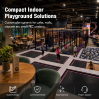 Parque Infantil Comercial Interior Tipo Almacén con Pista de Obstáculos, Puente, Pasarela y Piscina de Pelotas, Certificación CE ISO 9001, Suministro para Distribuidores