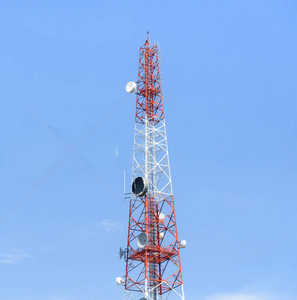 Menara Komunikasi Baja Sudut 4-Kaki 60m, Menara Telekomunikasi Galvanis Celup Panas untuk Penggunaan Seluler dan Transmisi - Product Image 3