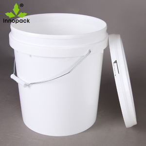 White 16L PP <b>Paint</b> Bucket Food Grade Honey Drum with <b>Lid</b> <b>for</b> Home & Commercial Use Milk Compatible - Product Image 4