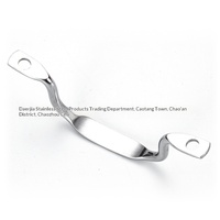 Poignée de couvercle de casserole en acier inoxydable avec bouton en plastique et design à oreilles, accessoire de cuisine, modèle 004, origine Chaozhou