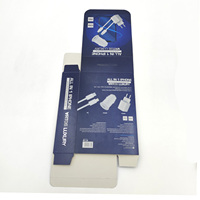 Boîte d'emballage de chargeur de téléphone avec logo personnalisé avec couvercle à fermeture magnétique Boîte d'emballage d'accessoires de téléphone portable avec câble USB