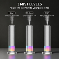 Diffuseur de parfum commercial à tour d'huiles essentielles, design aluminium, 120 ml, alimenté par batterie, télécommande, pour hôtel et bureau