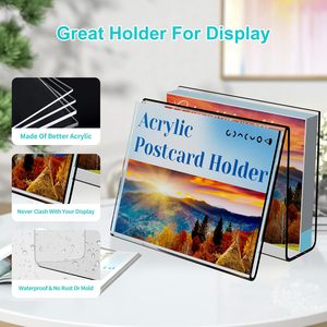 <span class=keywords><strong>Acrylic</strong></span> ngang bưu thiếp hiển thị chủ easel Tablet chủ cho bưu thiếp chúc mừng công thức chỉ số kinh doanh Bộ nhớ-lưu ý thẻ - Product Image 5