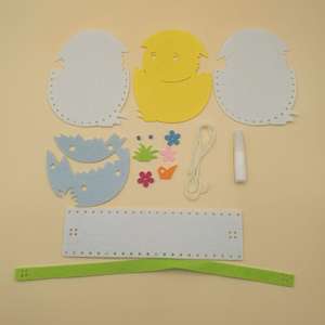 Nuevo producto promoción personalizada DIY fieltro en blanco cesta <span class=keywords><strong>de</strong></span> regalo <span class=keywords><strong>de</strong></span> Pascua lote decoraciones - Product Image 3