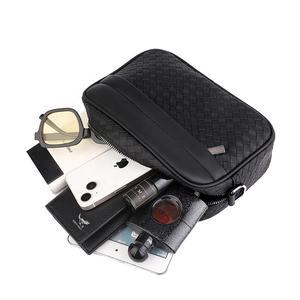 Bolso Pechera de PU de Alta Calidad a la Moda Personalizado, Bolso Mensajero de Diseño para Hombre, Bandolera de Hombro de Cuero Tejido - Product Image 4