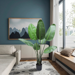 Cây giả trang trí phòng ngủ cao cấp, cây nhân tạo trong chậu, đồ trang trí cây giả - Product Image 2