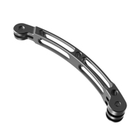 Support de casque de caméra en alliage d'aluminium pour casque de moto Support de bras d'extension incurvé pour GoPro 13 12 11 10 9 8