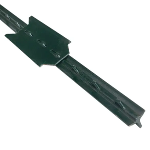 American Farm 6 FT Galvanizado T-Post Green Metal Farm Fence Piquete <span class=keywords><strong>de</strong></span> hierro con número <span class=keywords><strong>de</strong></span> modelo 3D Madera tratada a presión para la venta - Product Image 1