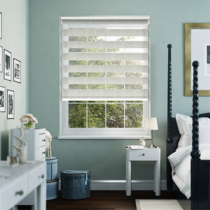 תריסי זברה למכירה חמה בהתאמה אישית וילונות בד סולאריים למחצה האפלה לחלון - Product Image 3