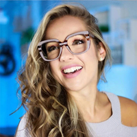 Gafas Ópticas Cuadradas Únicas de Moda, Gafas Hechas a Mano, Gafas Personalizadas OEM, Gafas de Diseñador con Receta para Mujer