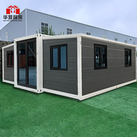 Maison conteneur extensible de luxe Granny 20 pieds 40 pieds, maison mobile préfabriquée, villa préfabriquée moderne avec panneau sandwich en acier