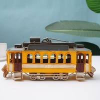 Modèle de bus à plateau vintage 2022, jouets de modèle de tramway antique, jouets de bus en métal moulé sous pression pour enfants, cadeau de collection pour enfants