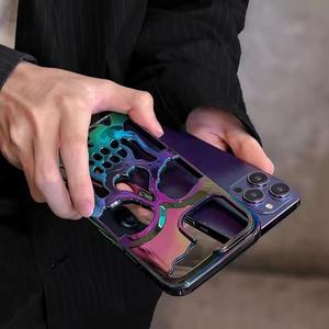 Funda de teléfono con cabeza de calavera colorida de estilo fresco favorito de los adolescentes más populares de 2023 para <span class=keywords><strong>iPhone</strong></span> - Product Image 3