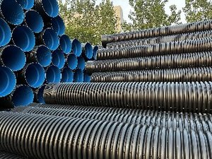 Pipa dinding bergelombang Hdpe 600mm, fleksibel pipa saluran kabel bawah tanah, pipa pasokan minyak dan Gas tahan korosi - Product Image 5