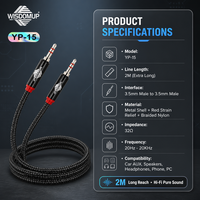 Casque audio universel tressé de haute qualité avec microphone stéréo 3,5 mm pour téléphones portables, ordinateurs, voitures et systèmes audio domestiques