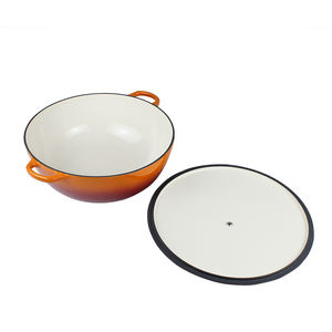 <span class=keywords><strong>Grande</strong></span> marmite de cuisson orange dégradé, <span class=keywords><strong>grande</strong></span> <span class=keywords><strong>capacité</strong></span>, pour fruits de mer, <span class=keywords><strong>en</strong></span> <span class=keywords><strong>fonte</strong></span> émaillée, type <span class=keywords><strong>cocotte</strong></span> hollandaise - Product Image 6