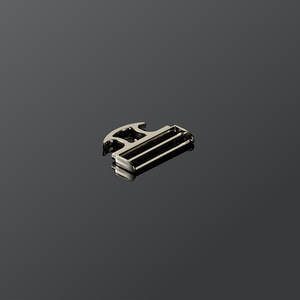 Boucle de sécurité réglable en alliage argenté de 50 mm de diamètre intérieur avec verrouillage automatique pour ceinture, sac à dos, vêtements et animaux de compagnie - Product Image 1