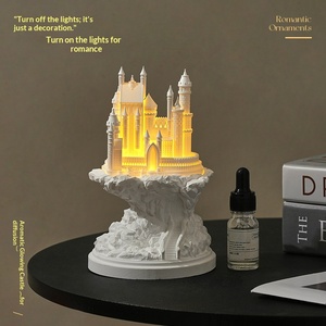 Lámpara de Noche con Base de Castillo de Fantasía, Portavelas de Aromaterapia con Potpourri, Ecológica, para Decoración de Sala de Estar y Dormitorio - Product Image 2