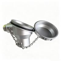 Boîtier de connexion thermocouple en aluminium et acier inoxydable KNE avec filetage NPT 1/2" pour assemblage de capteurs industriels