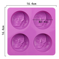 6,4 cm Runde Seifenform aus Silikon, Kerzenform, Harzform, Runde Silikonform für Seife und Harz