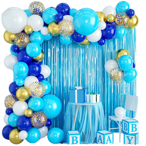 Kids Birthday Party Decoration <strong>Balloon</strong> Set Multi-Color <strong>Tassels</strong> Happy Arch Door Latex Earth Day Occasions 5inch 10inch 12inch - Product Image 1