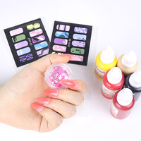 GP Multi-fonctionnel Longue durée 30 ml à base d'eau Gel UV brillant pour ongles Encre acrylique Aérographe qui brille dans le noir