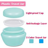 Conception populaire 4oz Emballage rond en aluminium et bambou Bouteilles cosmétiques en plastique écologiques pour l'huile capillaire ou la crème pour les yeux