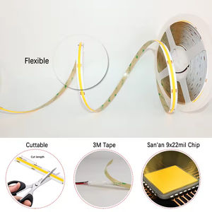 Bande lumineuse LED COB de haute qualité d'usine, 12V 24V, 528 LED, 3000k-6000k, 10mm, bande lumineuse LED COB, CE ROHS, pour meubles, usage commercial - Product Image 2
