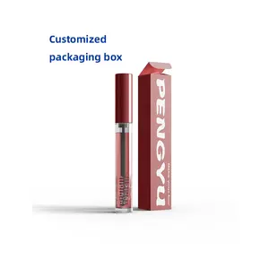 Design Gift Luxury Gloss Set Lip Gloss Paper Packaging Box Cosmetic Pull Out Lipstick For Cosmetic Products Matt Lamination