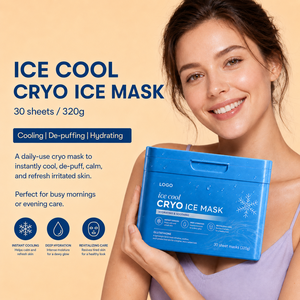 Masque facial Cryo Glace Hydratant et Rafraîchissant pour l'été – Apaise les Coups de Soleil et les Peaux Irritées – Tous Types de Peaux – Marque Privée - Product Image 6