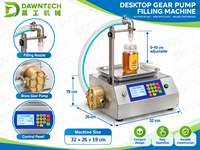 Petite machine de remplissage automatique pour miel, pâte, huile de cuisson, graisse de porc, sauce chocolat, sirop, huile pour engrenages et liquides visqueux