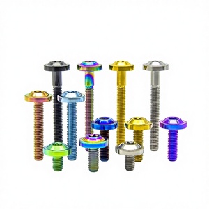 Vis à six pans creux en alliage de titane, finition bleue brûlée, boulon Allen hexagonal en titane Gr5 pour modification de moto, vélo et automobile - Product Image 3