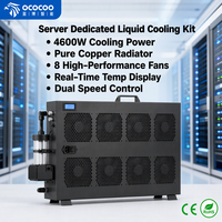 OCOCOO BC10 Radiateur de refroidissement liquide Combo 4600W 3000RPM 8 Ventilateurs 720LH Hauteur de refoulement 6M Pompe H09D Plug and Play pour Rack de Centre de Données