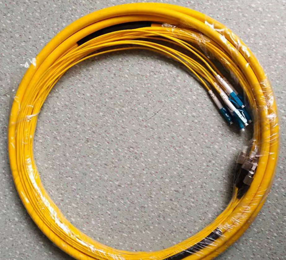 Round Shape Single Work Drop Cable Single Mode Bundled Patch Cord