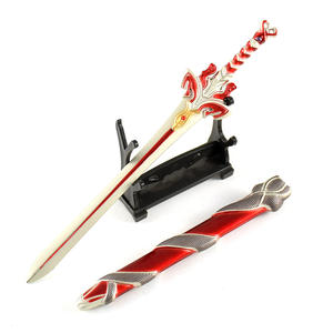 Modello di Arma Anime <span class=keywords><strong>Qin</strong></span> Times, Spada Chixiao per Giochi di Ruolo, 18CM, Spada Artigianale Interamente in Metallo, Portachiavi, Regalo Promozionale per Festività - Product Image 1